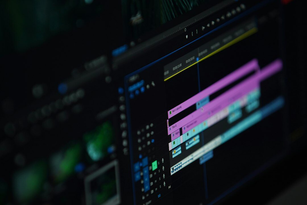 filmmaker using editing software