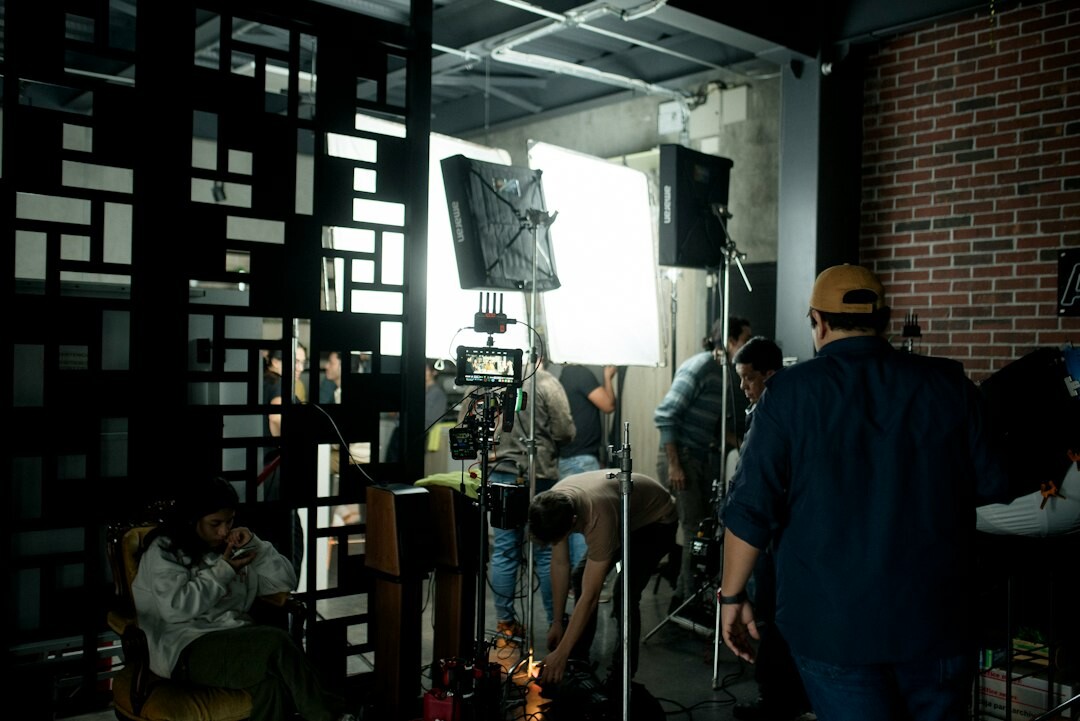 woman director on film set